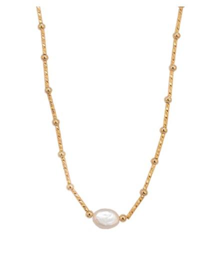 SS GP NECKLACE WITH PEARL